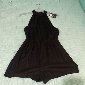 Urban Outfitter sparkle and fade black solid romper